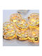 10 Lights LED 1.35m. Warm White Battery in String 1pcs