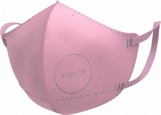 AirPop 30 Hr Mască pentru copii 3-12 ani Mască de protecție pentru copii Roz 43316 4buc