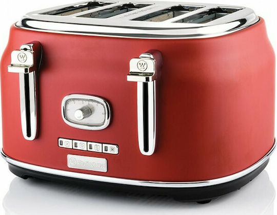 Westinghouse Toaster 4 Slots 1750W Red