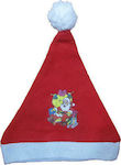 Christmas Caps with Pattern Santa Claus 27x40cm. 6pcs