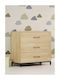 Elmo Baby Kommode mit 3 Schubladen Beige 94x51x91cm