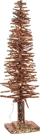 Christmas Decorative Illuminated Plastic Tree 50cm Battery Brown