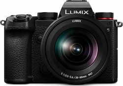 Panasonic Mirrorless Φωτογραφική Μηχανή Lumix DC-S5 Full Frame Kit (Lumix S 20-60mm F3.5-5.6) Black