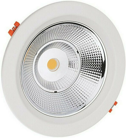 Aca Rund Vertieft LED Panel 40W mit Kaltweiß Licht 6000K