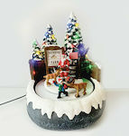 Aca Christmas Illuminated Decorative Village with Battery with Music and Movement 22x19x19cm.