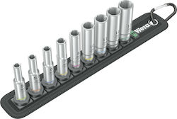 Wera Căpăcei Hexagonali Lungi cu Patrat de Prindere 1/4" Set 9buc Wera Căpăcei Hexagonali Lungi cu Patrat de Prindere 1/4" Set 9buc