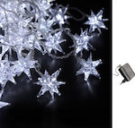 100 Lights LED 10m. White in String 1pcs