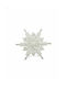 Hanging Snowflake Ornament White