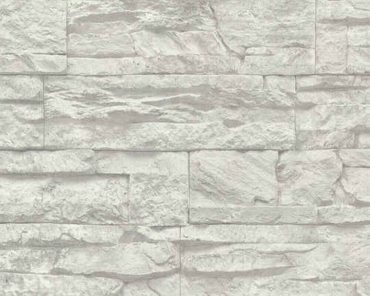 Ταπετσαρία Τοίχου Wood Stone Βινυλίου Μπεζ 1000x53cm Πλενόμενη Ταπετσαρία Τοίχου Wood Stone Βινυλίου Μπεζ 1000x53cm Πλενόμενη