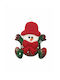Hängender Schneemann Ornament Stoff Mehrfarbig 10x9cm