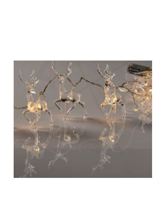 Aca Beleuchtet Weihnachtliche Kunststoff Figur Rentier Transparent Reindeer