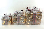 Aca Beleuchtet Weihnachtliche Figur Box Gray 30...