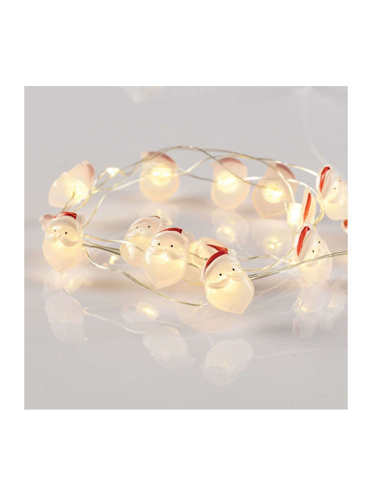 15 Lights LED 1.40m. Warm White Battery in Stri...