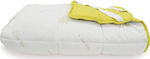 Fylliana Semi Double Polyester Mattress Topper with Aloe Vera & Elastic Straps 120x200x4cm