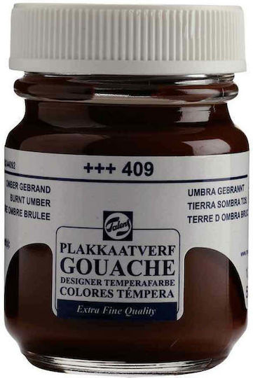 Royal Talens Extra Fine Τέμπερα Ζωγραφικής Burnt Umber 409 σε Βαζάκι 50ml