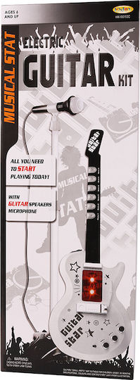 Zita Toys Music Instruments Set Electric Guitar with Microphone and Rhythms for 6+ Years