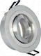 VK Lighting Rotund Metalic Spot Încorporat cu Soclu GU10 Mișcare Argintiu 9.15x9.15cm. 1buc