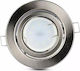 V-TAC Round Metallic Frame for Spot GU10 MR16 Adjustable Silver 8.2x8.2cm.