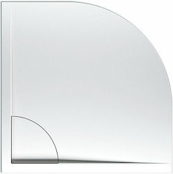 Sirene Semicircular Acrylic Shower White Flow 90x90x5cm