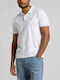 Lee Ανδρικό T-shirt Polo Λευκό