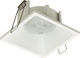 Viokef Fino Round Metallic Recessed Spot with Socket GU10 White 7.7x7.7cm. 1pcs