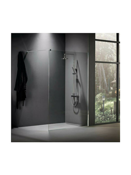 Devon Iwis Walk-in Διαχωριστικό Ντουζιέρας 137-139x200cm Clean Glass Chrome