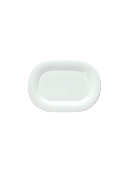 Tognana Thesis Plate Shallow Oval made of Porcelain White 29x21cm 6pcs