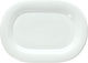 Tognana Thesis Plate Shallow Oval made of Porcelain White 29x21cm 6pcs