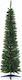 Slimline Christmas Slim Green Tree with Plastic Base H180cm