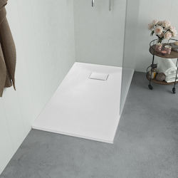 vidaXL Square Acrylic Shower White 90x90x2.6cm