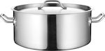 GTSA Stainless Dutch Oven Capacity 35.5lt with Diameter 50cm and Height 18cm.