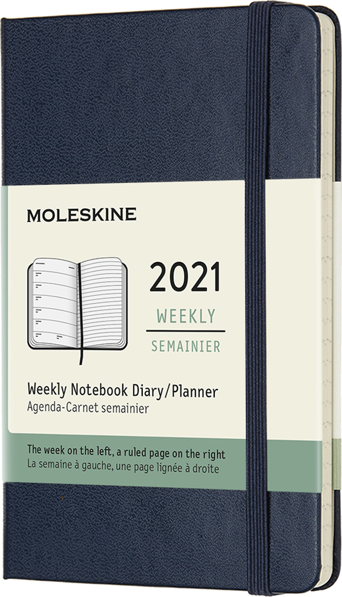 Moleskine Ατζέντα 2021 12Month Weekly Notebook Planner Pocket 9x14cm