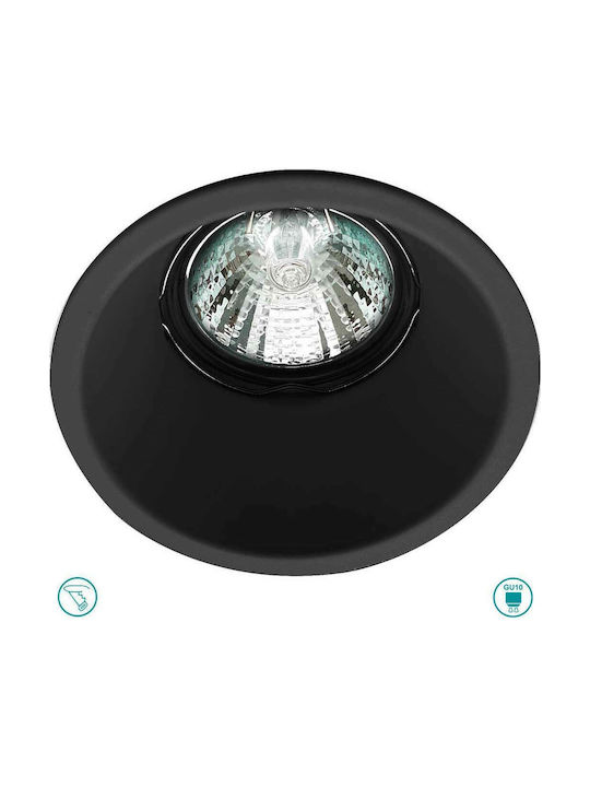 Viokef Rob Round Metallic Recessed Spot with So...