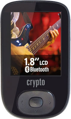 Crypto MP1800BT Plus MP3 Player (16GB) με Οθόνη TFT 1.8" Μαύρο