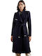 Ted Baker Women's Wool Coat Navy Blue 249306-NAVY