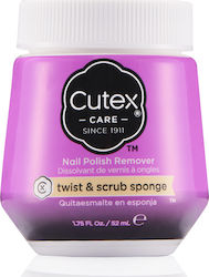Cutex Ξεβαφτικό Νυχιών χωρίς Ασετόν Twist & Scrub Sponge 52ml