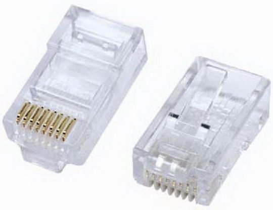 Anga Ștecher RJ-45 masculin Cat5e Transparent (552-129)
