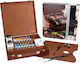Royal Talens Van Gogh Inspiration Oil Colour Box Painting Set in Case Brown 10x10cm