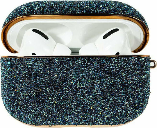 Kingxbar Crystal Fabric Husă în culoarea Albastru pentru Apple AirPods Pro
