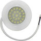 Adeleq Round Plastic Recessed Spot with Integrated LED and Natural White Light 4W 240V White 7x7cm. 1pcs