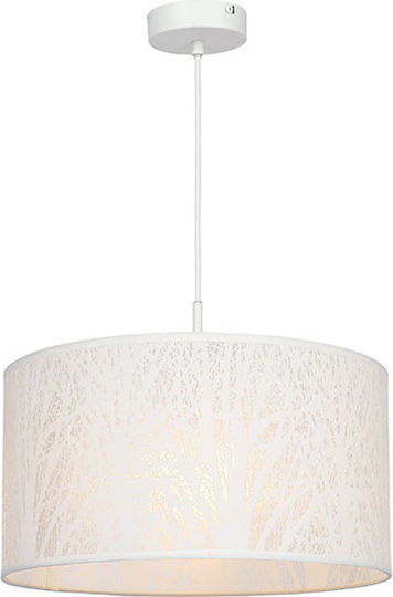 Globo Lighting Pinni Pendant Light White with Socket E27 38cm