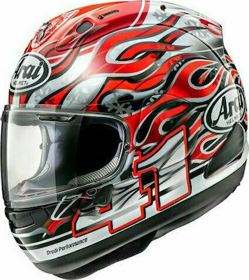 Arai RX-7V Noriyuki Haga Replica Motorradhelm Volles Gesicht ECE 22.05 RX-7V.RPLC HAGA