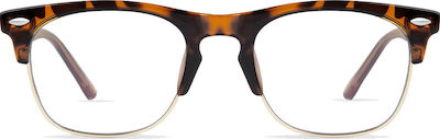 D.Franklin America SQ Screen Protection Glasses in Braun Schildpatt