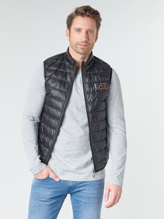 Sleeveless Winter Jacket Puffer Black