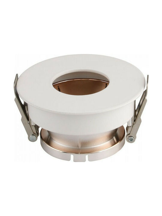 V-TAC Round Metallic Recessed Spot with Integrated LED and Natural White Light Copper 8x8cm.