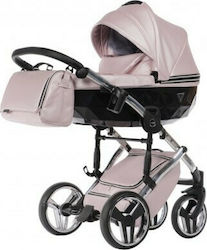 Junama Fluo Line Adjustable 2 in 1 Baby Stroller Suitable for Newborn Pink JUN.0724