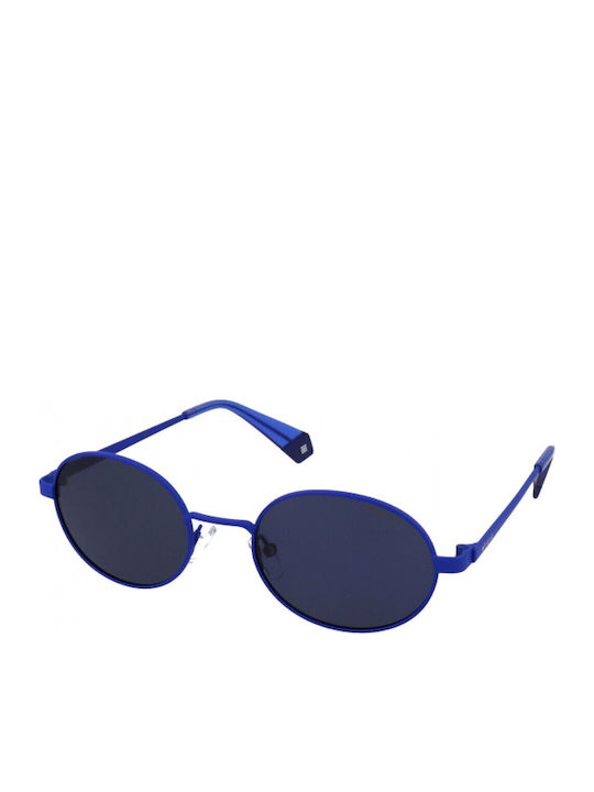 Polaroid Unisex Sunglasses with Blue Metal Fram...