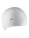 Speedo Bubble Silicone Adults Swimming Cap White