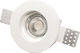 Inlight Rotund Tencuială Spot Încorporat cu Soclu GU10 Alb 10x10cm. 1buc