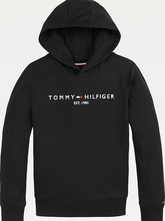Tommy Hilfiger Παιδικό Φούτερ με Κουκούλα Μαύρο...